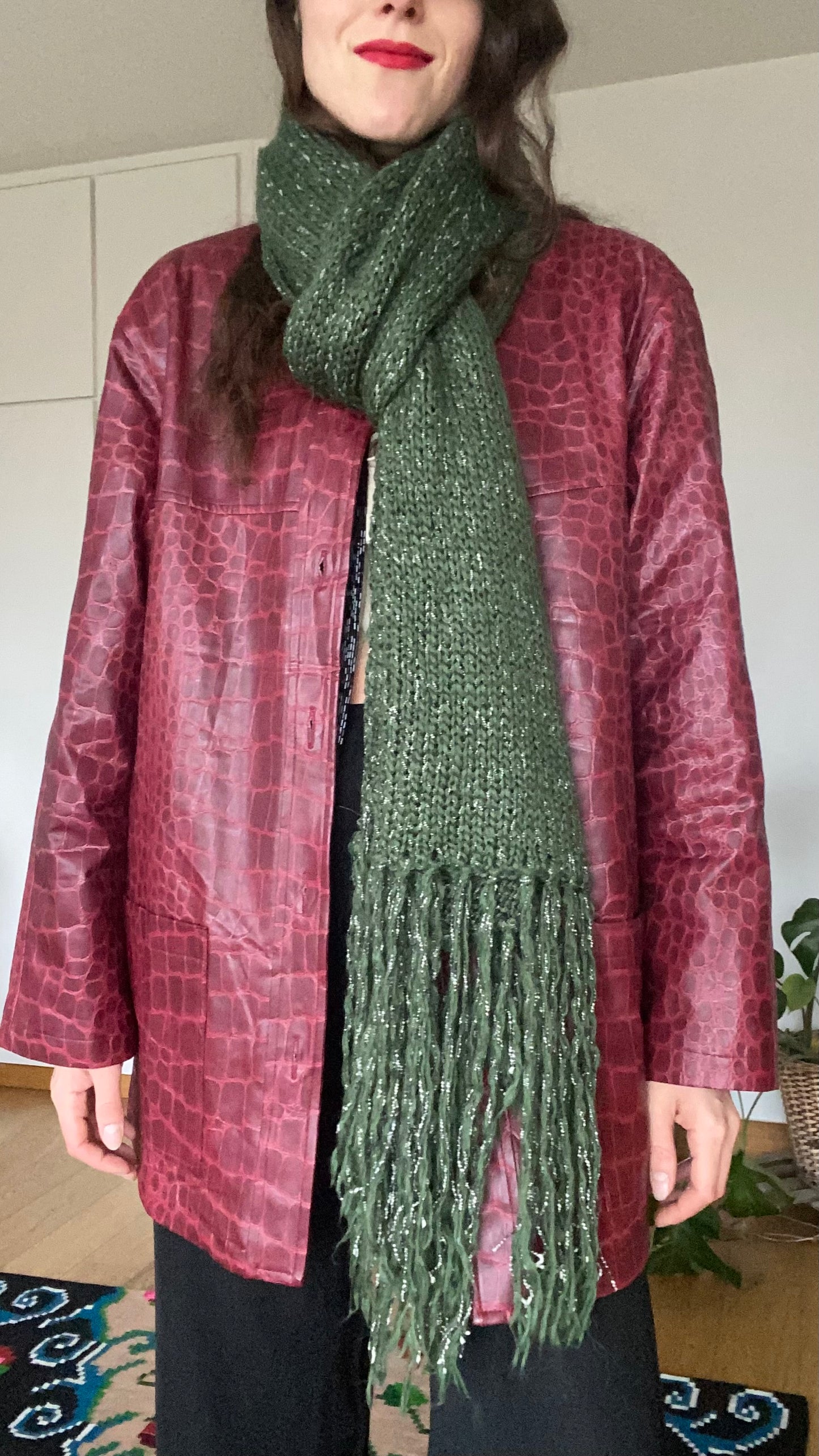 Maxi écharpe verte 1990