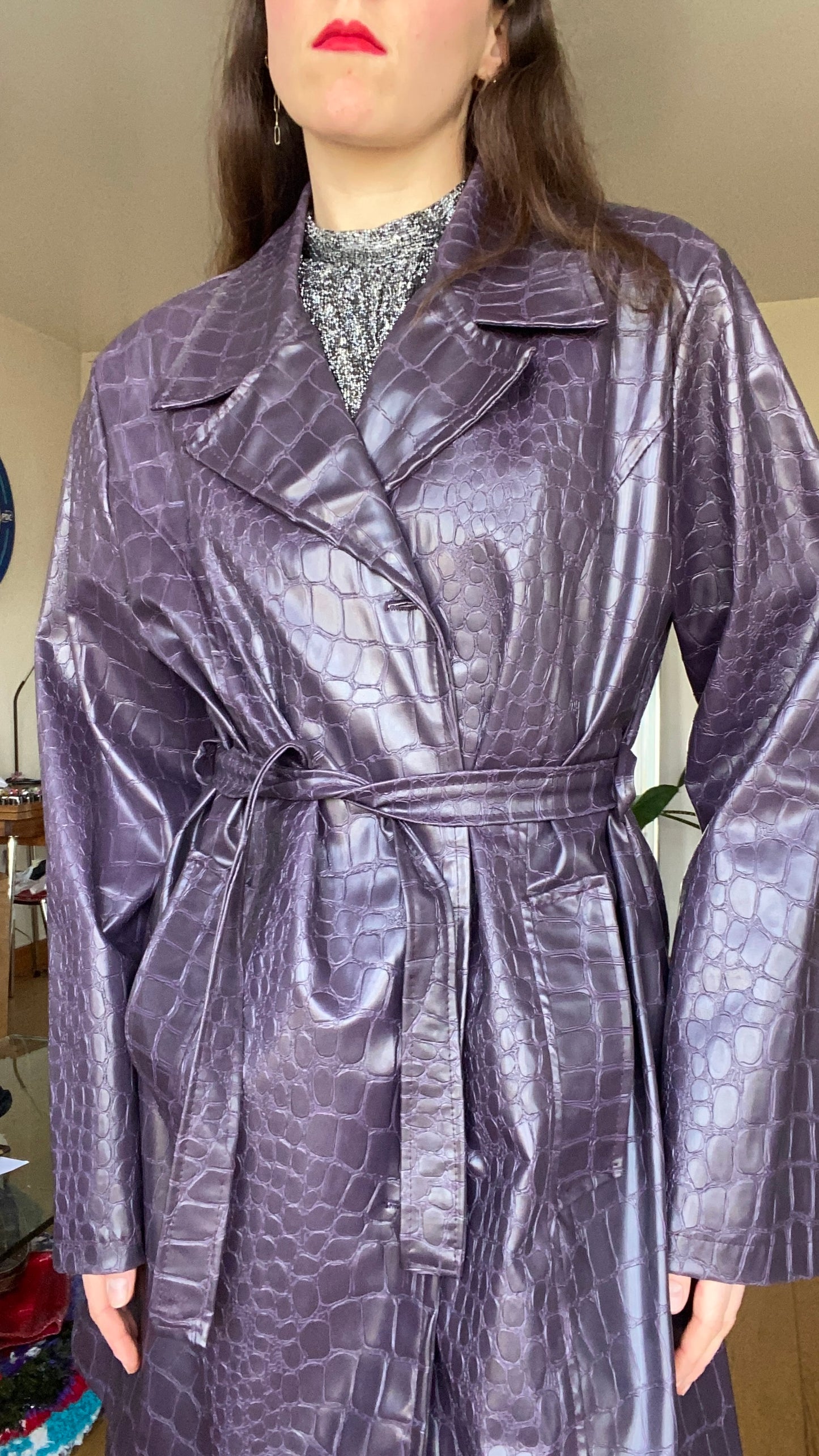 Imperméable croco 1980
