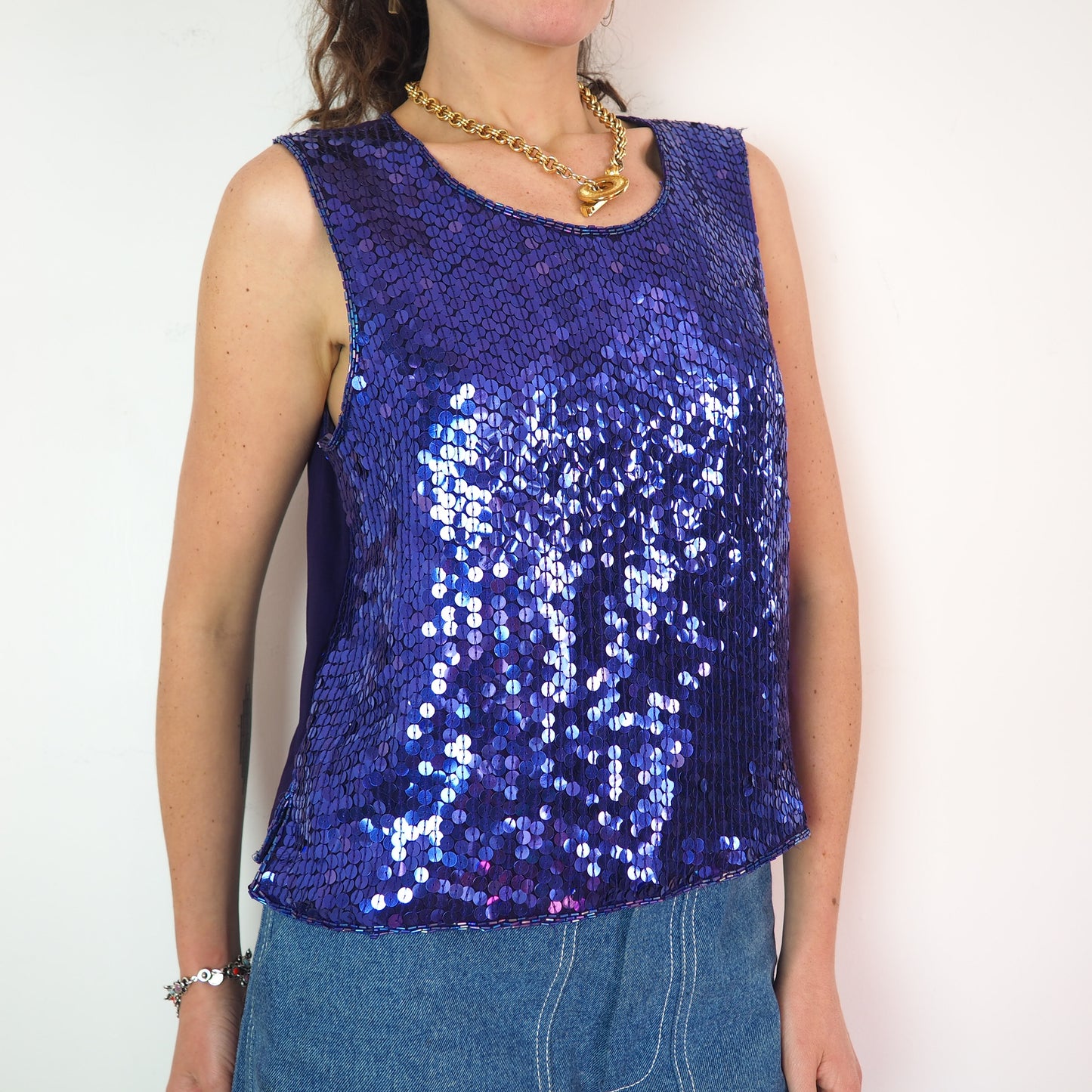 Haut sequins 1990