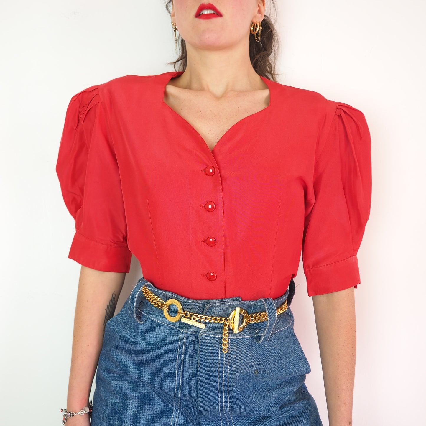 Veste manches ballon 1980