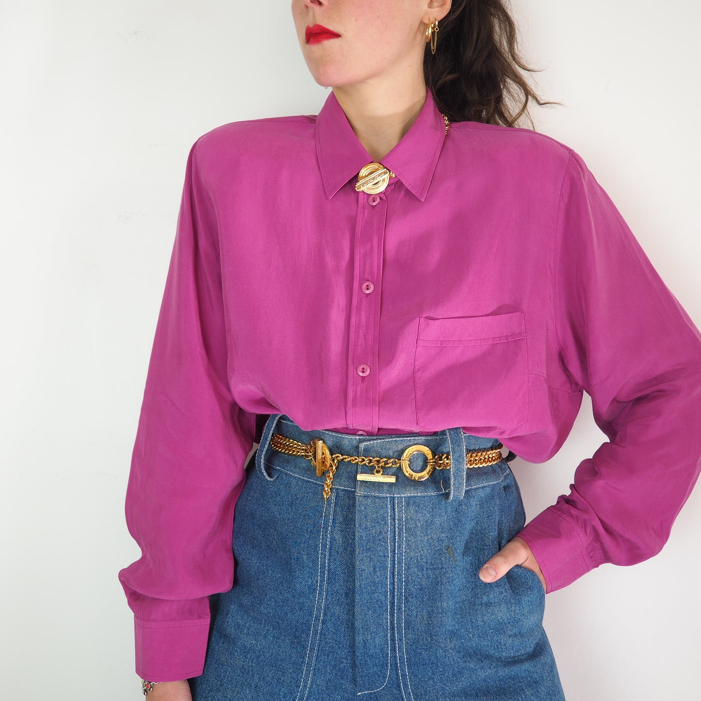 Chemise fuchsia 1990