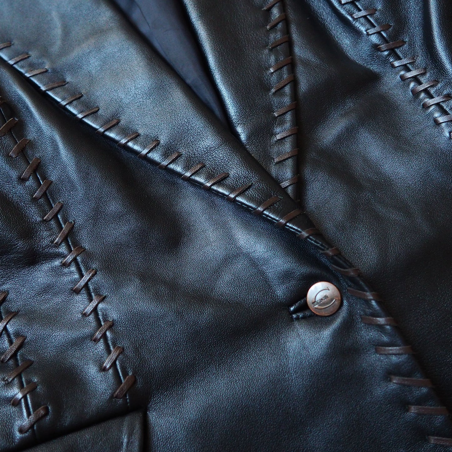 ROBERTO CAVALLI leather jacket (M)