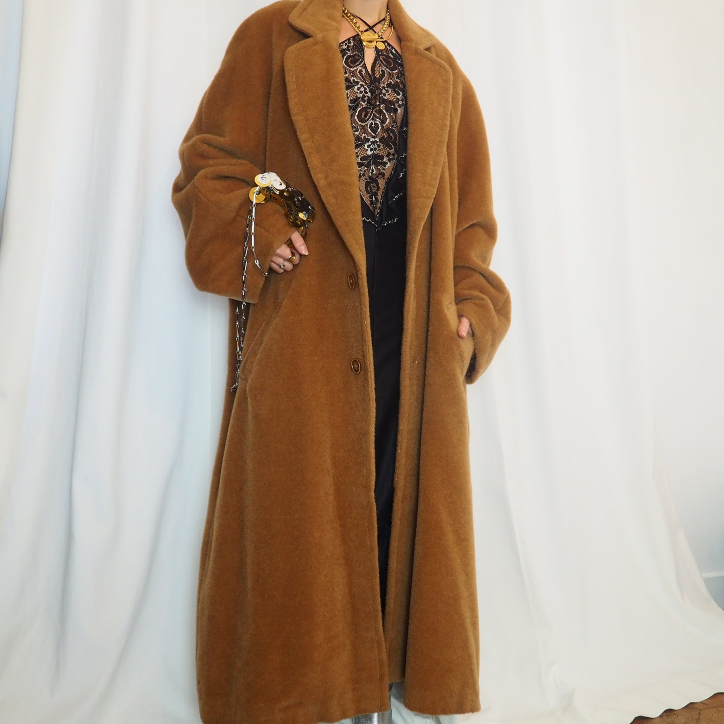 80's maxi coat (L-XL)