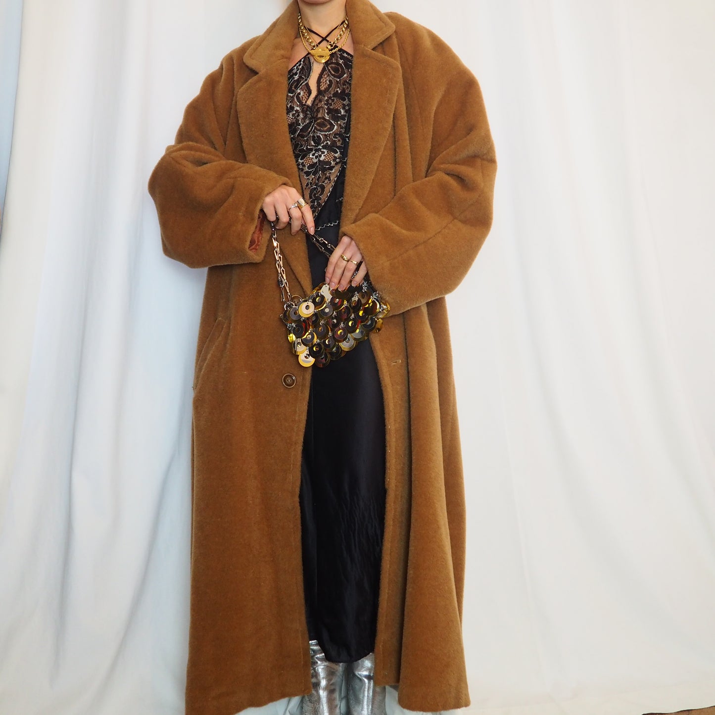 80's maxi coat (L-XL)