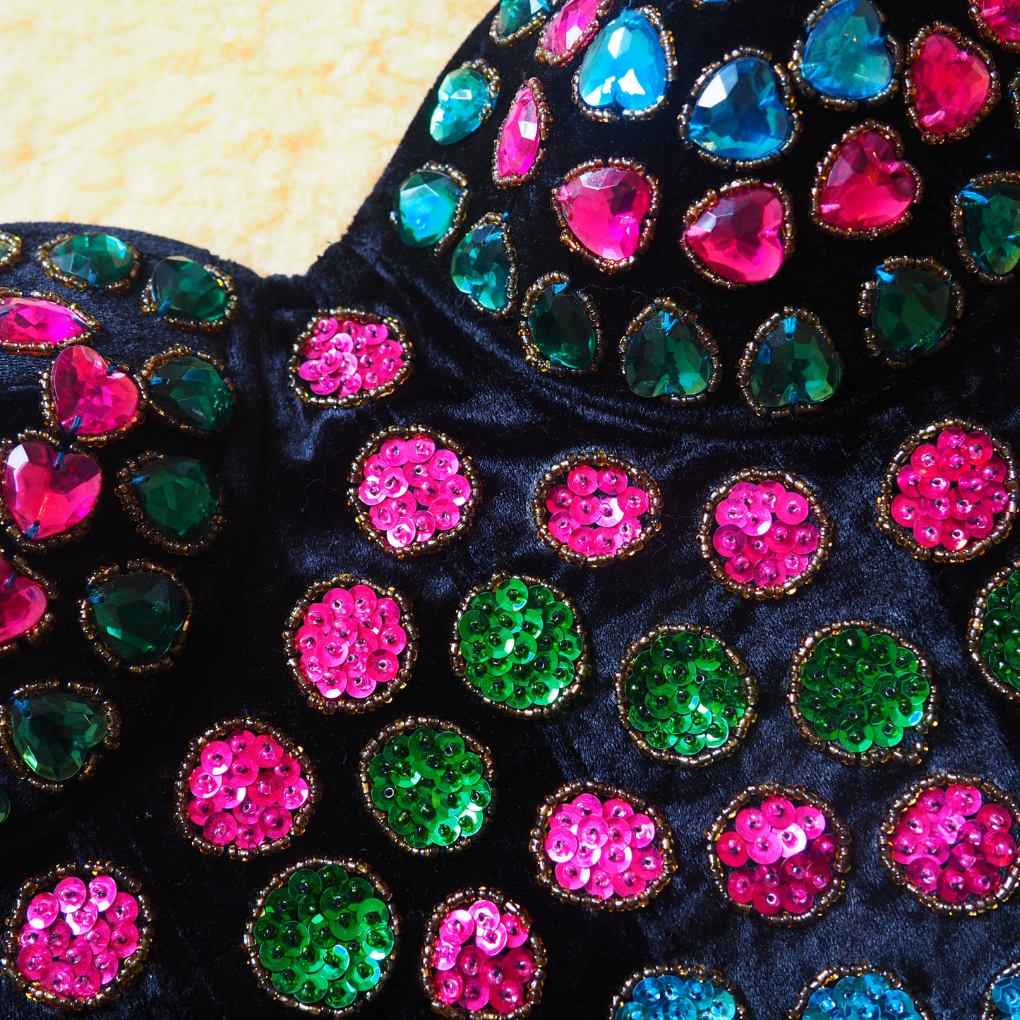 80's sequin bustier (M-L)