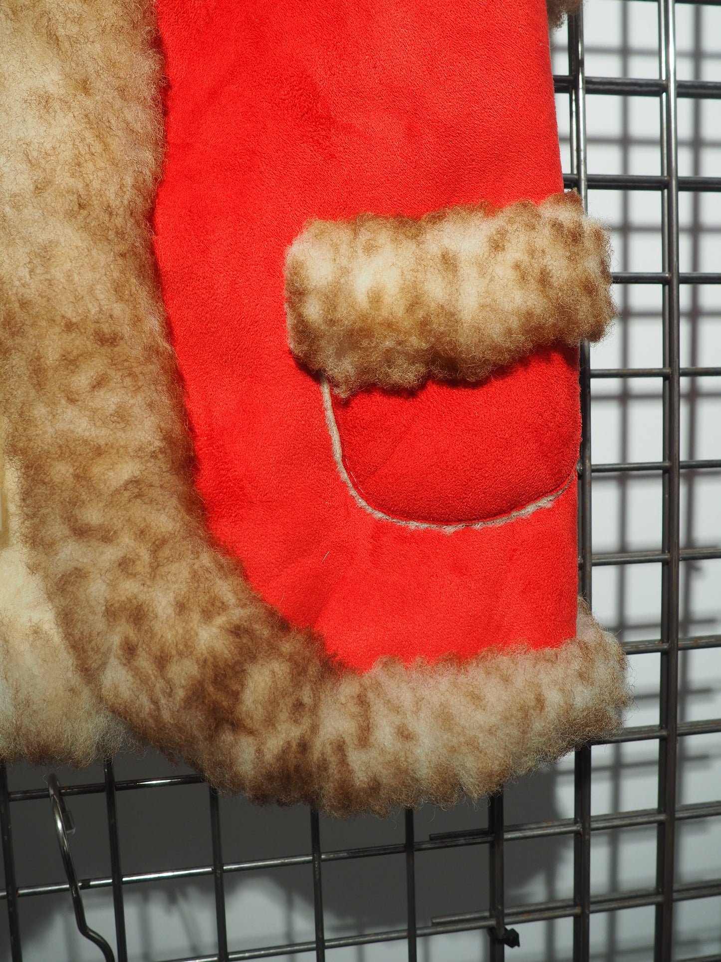 Gilet peau retournée 1980