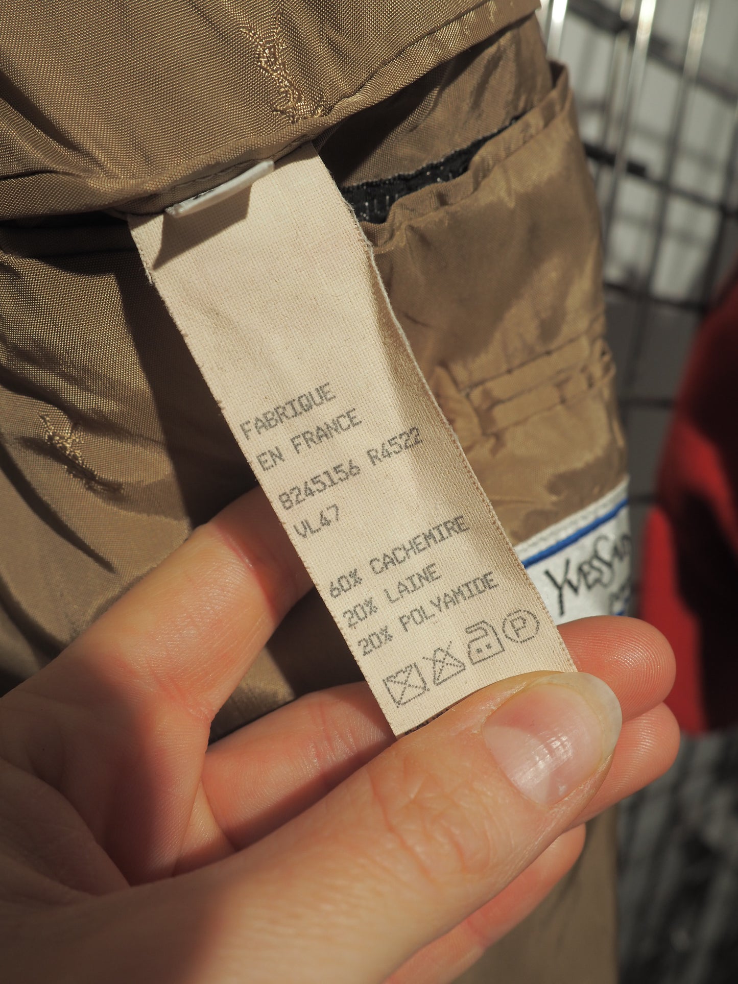 YVES SAINT LAURENT - Blazer en cachemire 1980