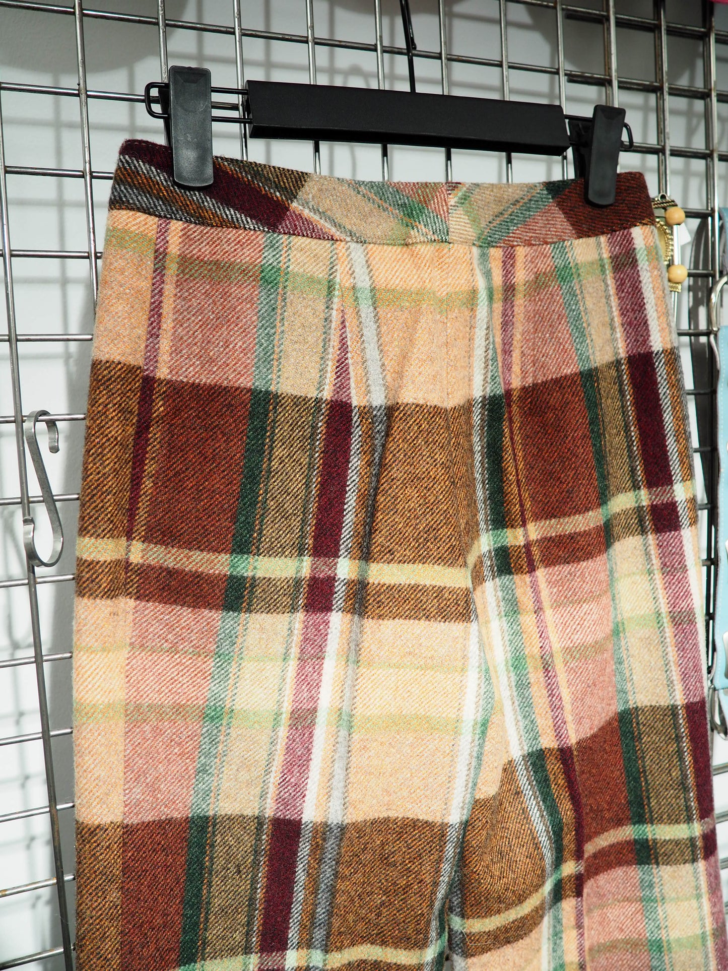 Pantalon tartan flare 1970