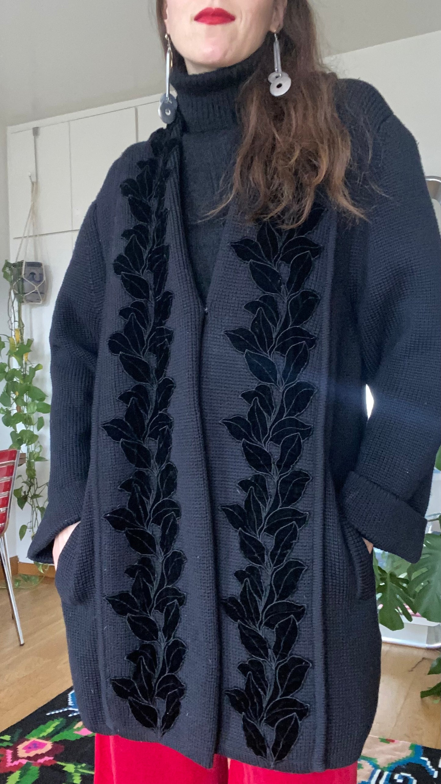 Cardigan en laine 1990