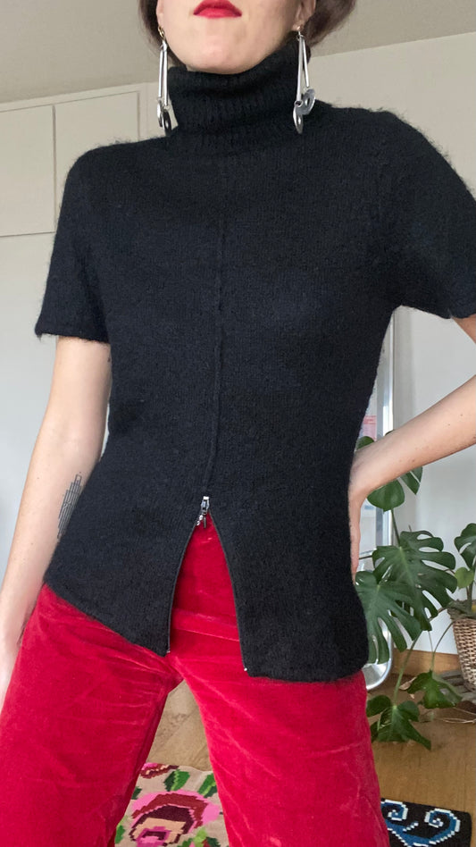 Pull en mohair zippé 1990
