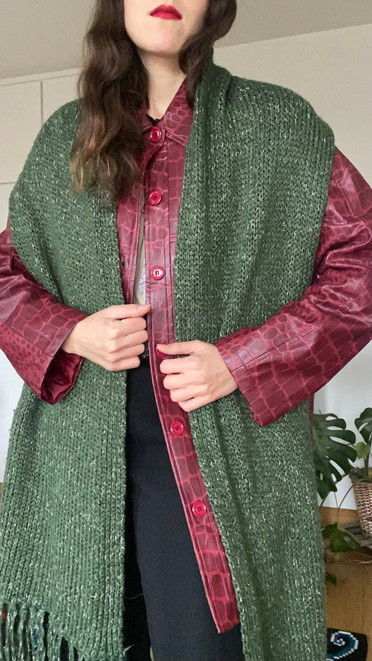 Maxi écharpe verte 1990