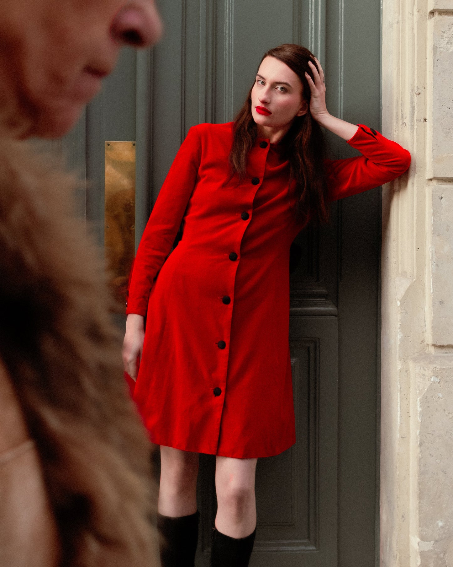 Robe en velours YVES SAINT LAURENT