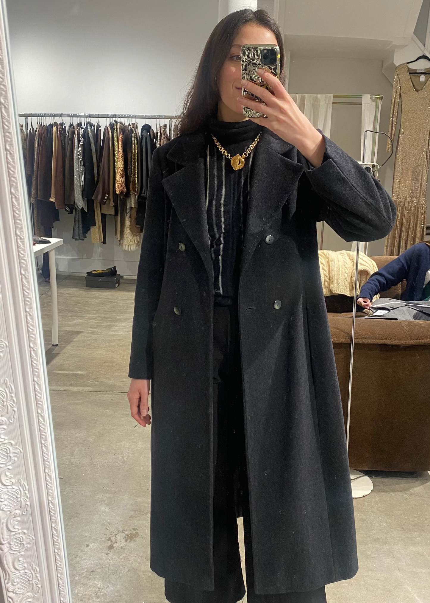 Manteau laine et cachemire 1990