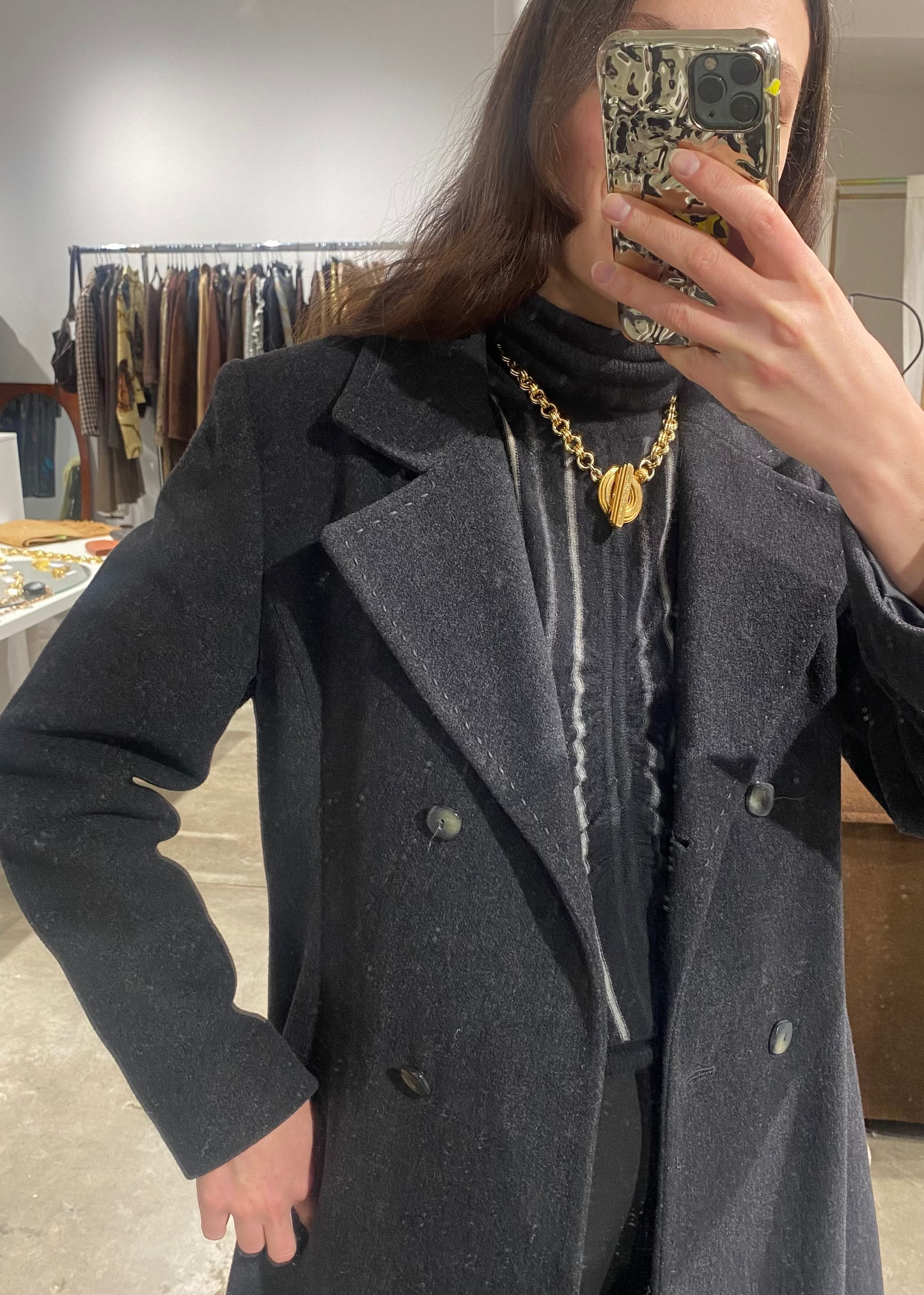 Manteau laine et cachemire 1990