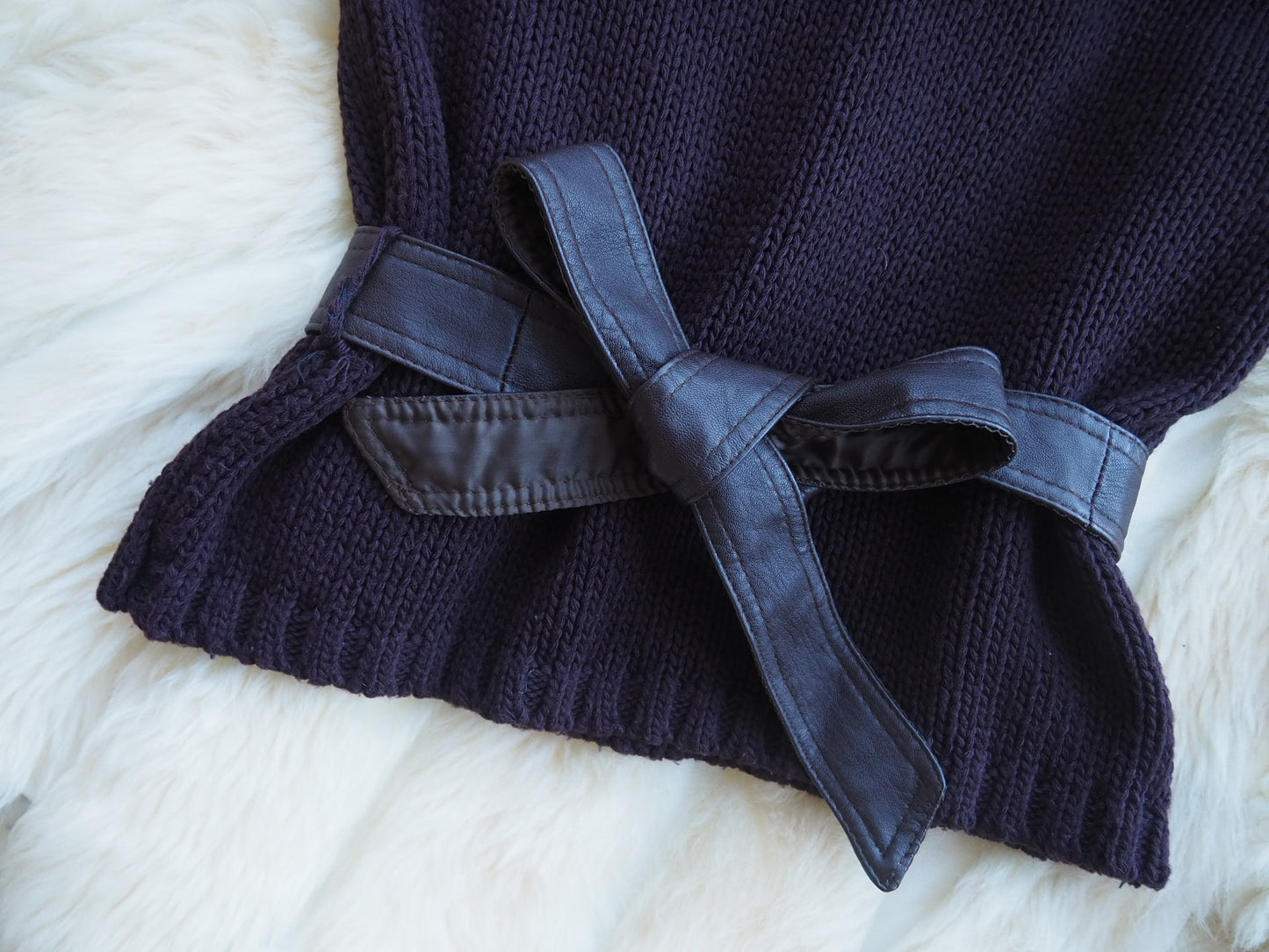 Top col roulé - ceinture cuir NAF NAF