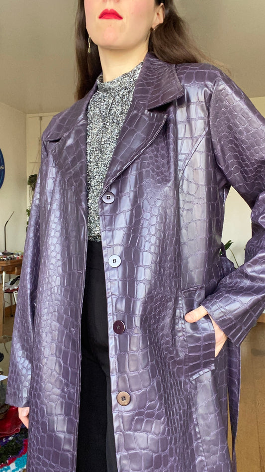 Imperméable croco 1980