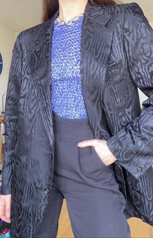 Veste de costume zébré 1990