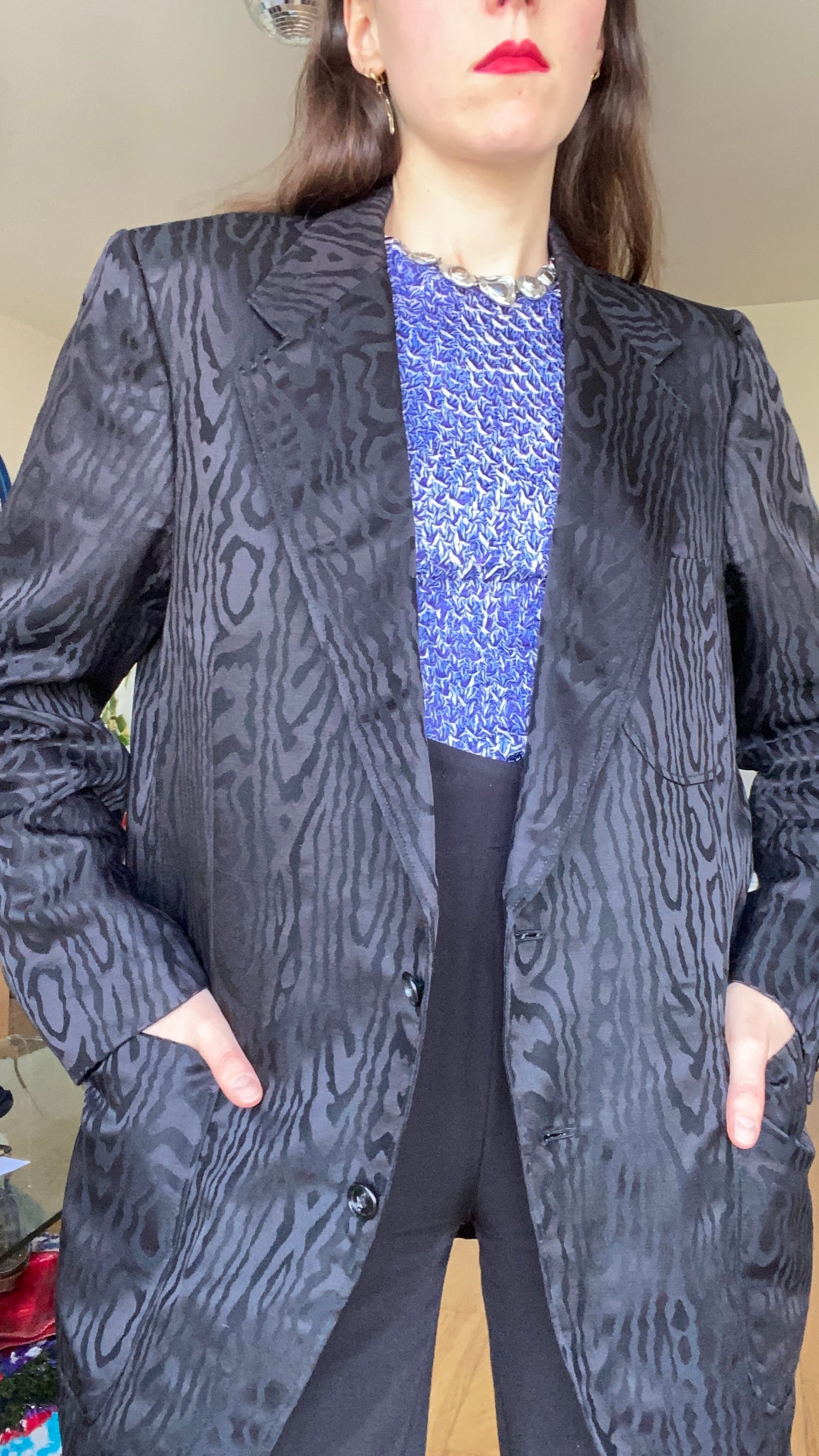Veste de costume zébré 1990