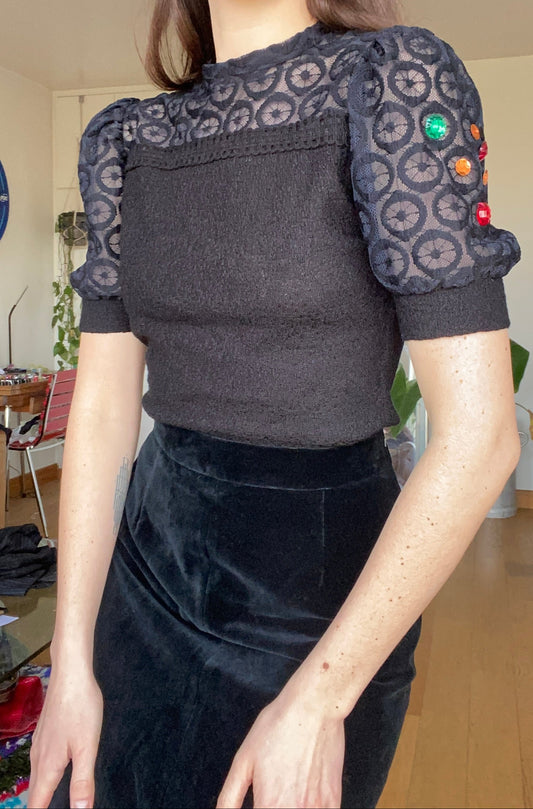 Haut manches ballon 1990