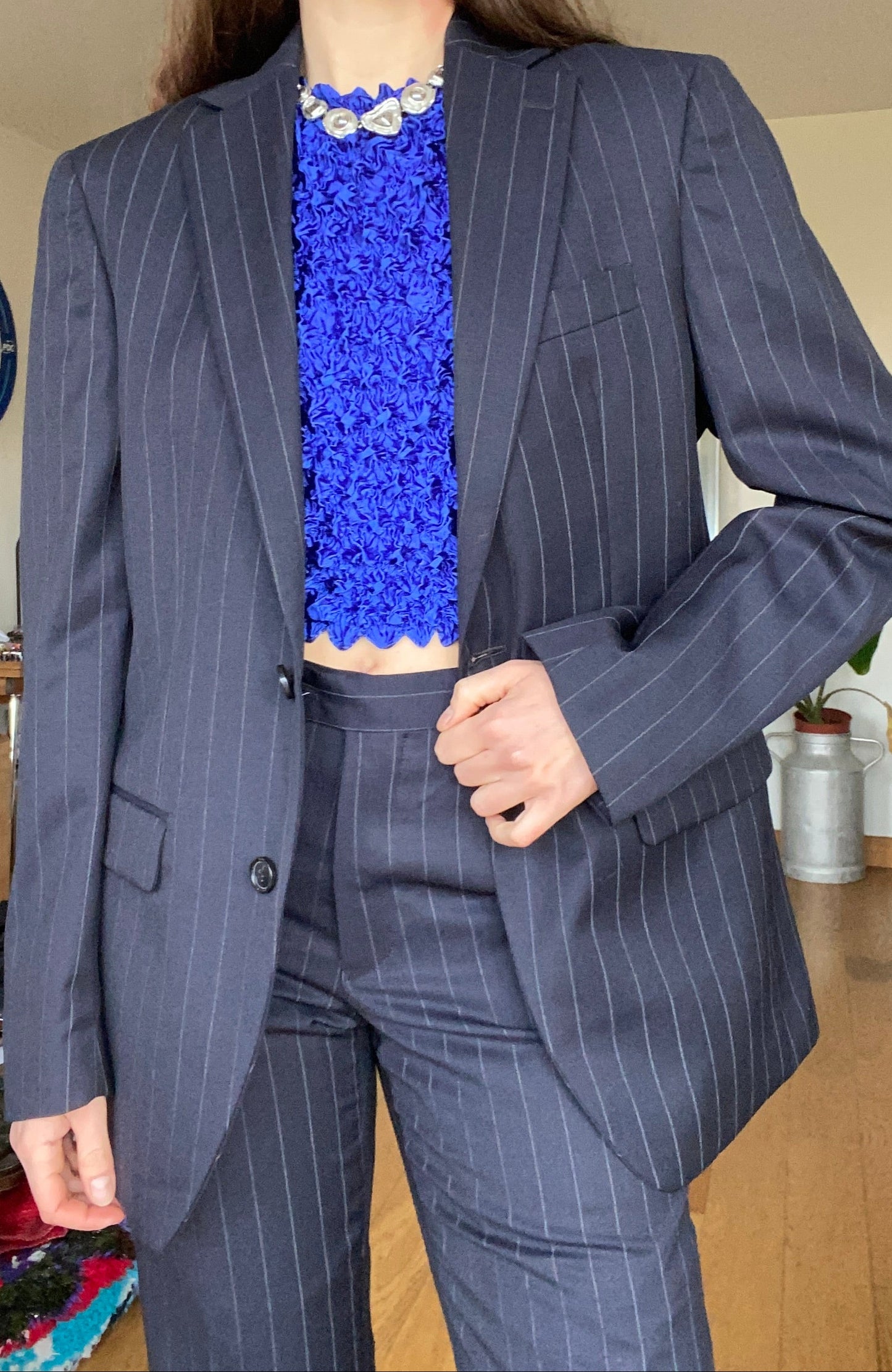 Costume bleu marine 1990