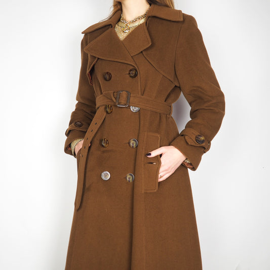 GEORGE RECH wool & cashmere trench coat (M)