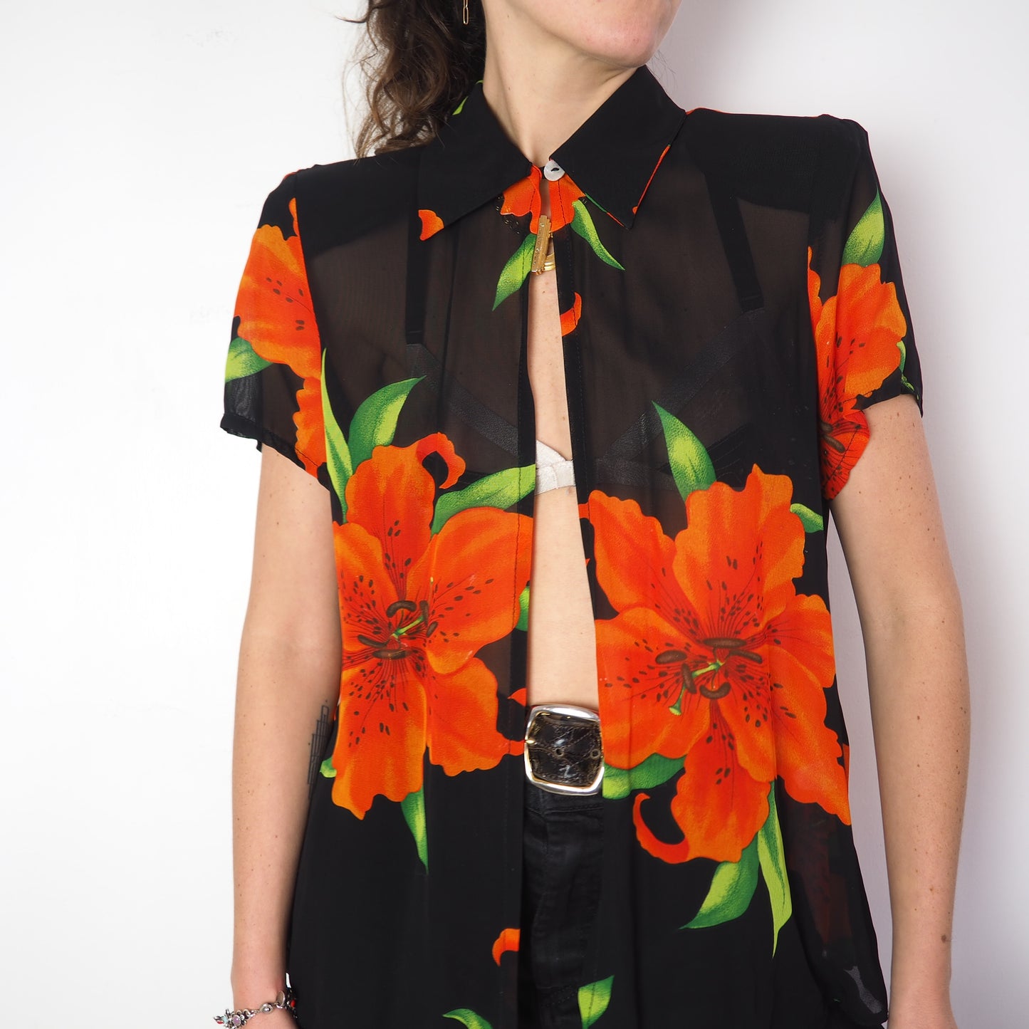 Chemisier fleurs 1990