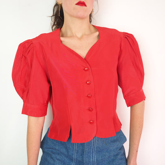 Veste manches ballon 1980