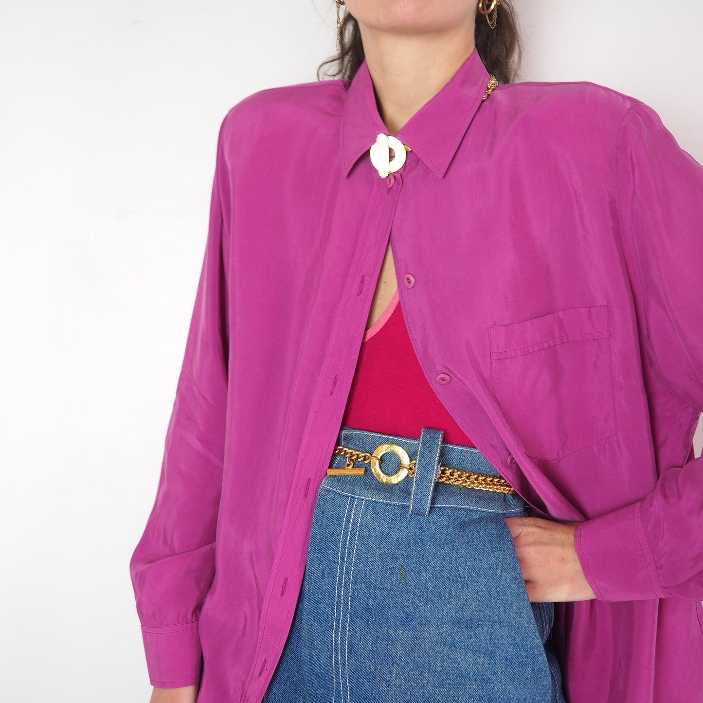 Chemise fuchsia 1990