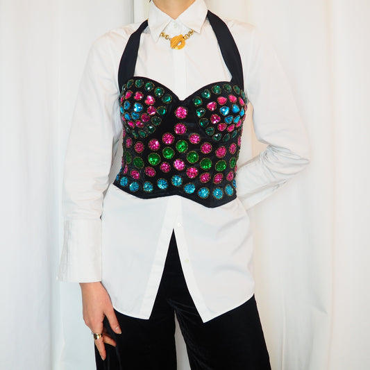 80's sequin bustier (M-L)