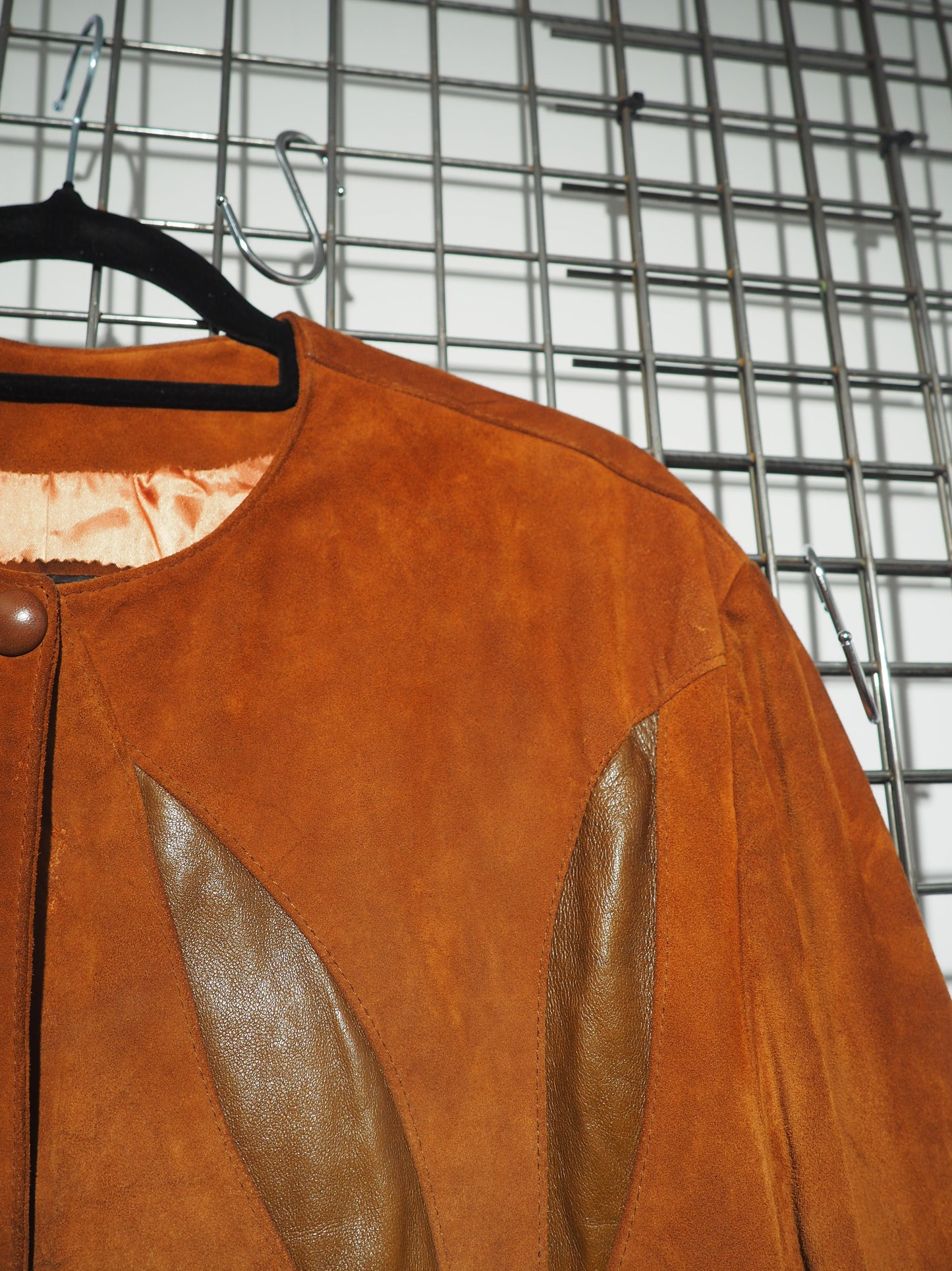 Veste en daim et cuir 1970