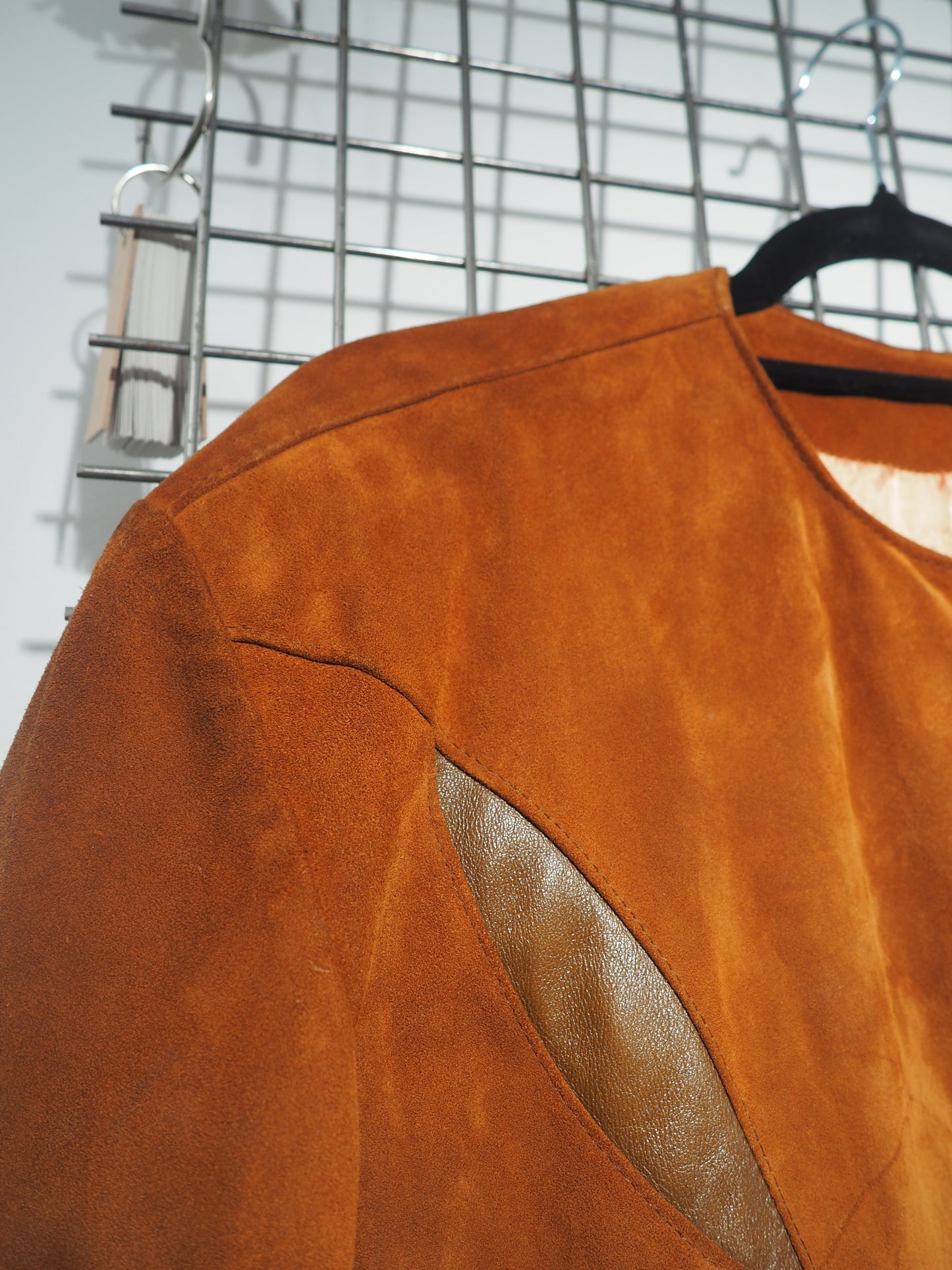 Veste en daim et cuir 1970