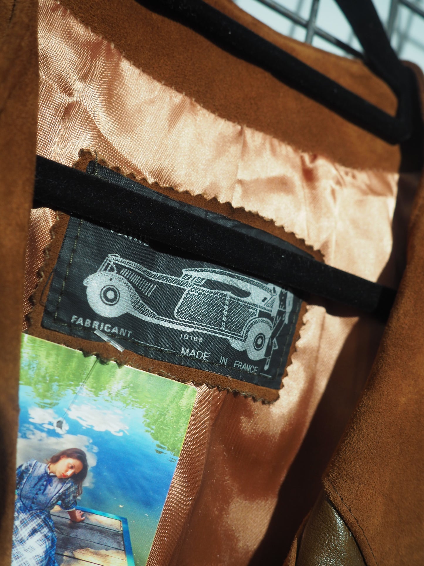 Veste en daim et cuir 1970