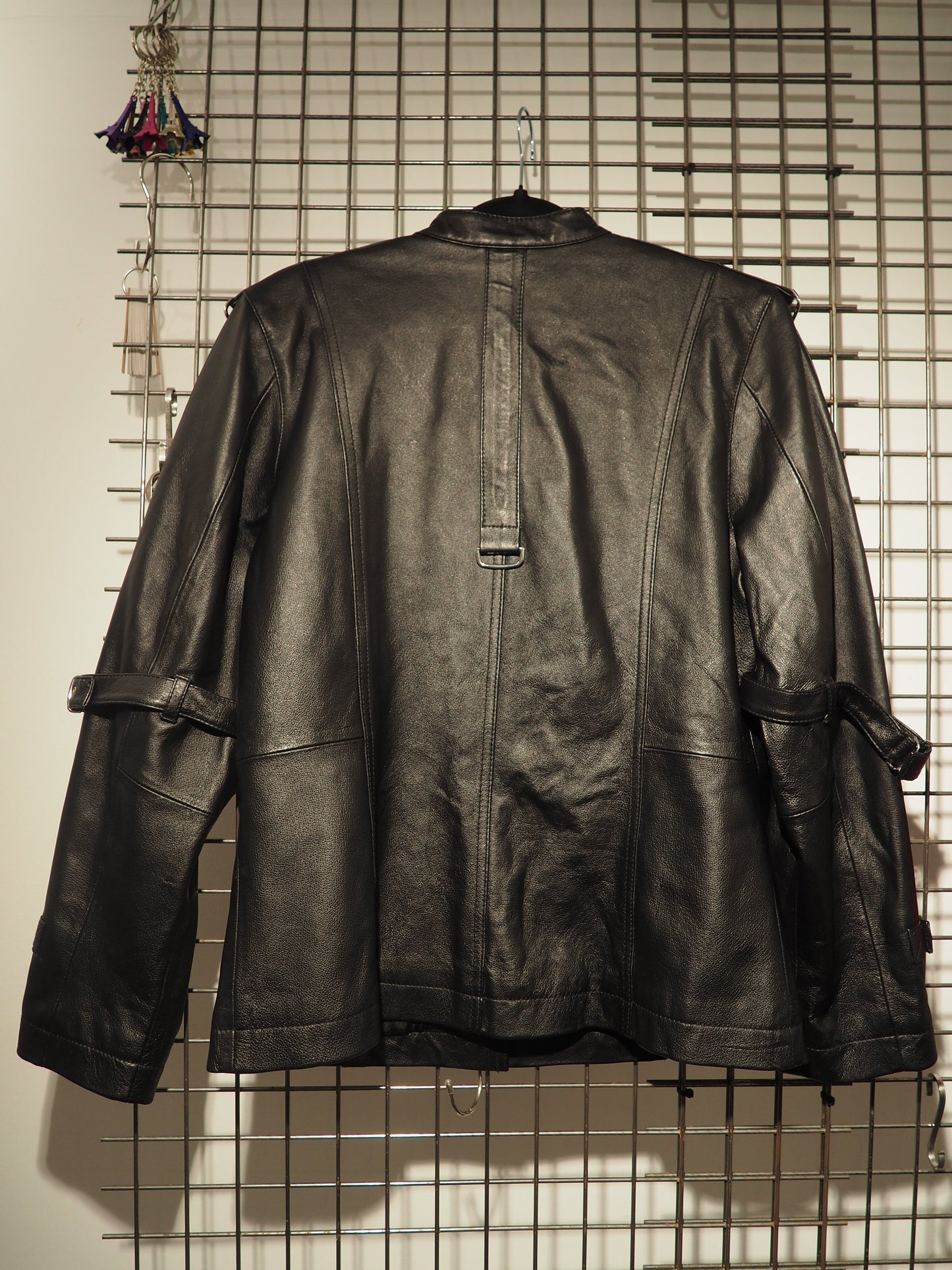 Veste en cuir zippée