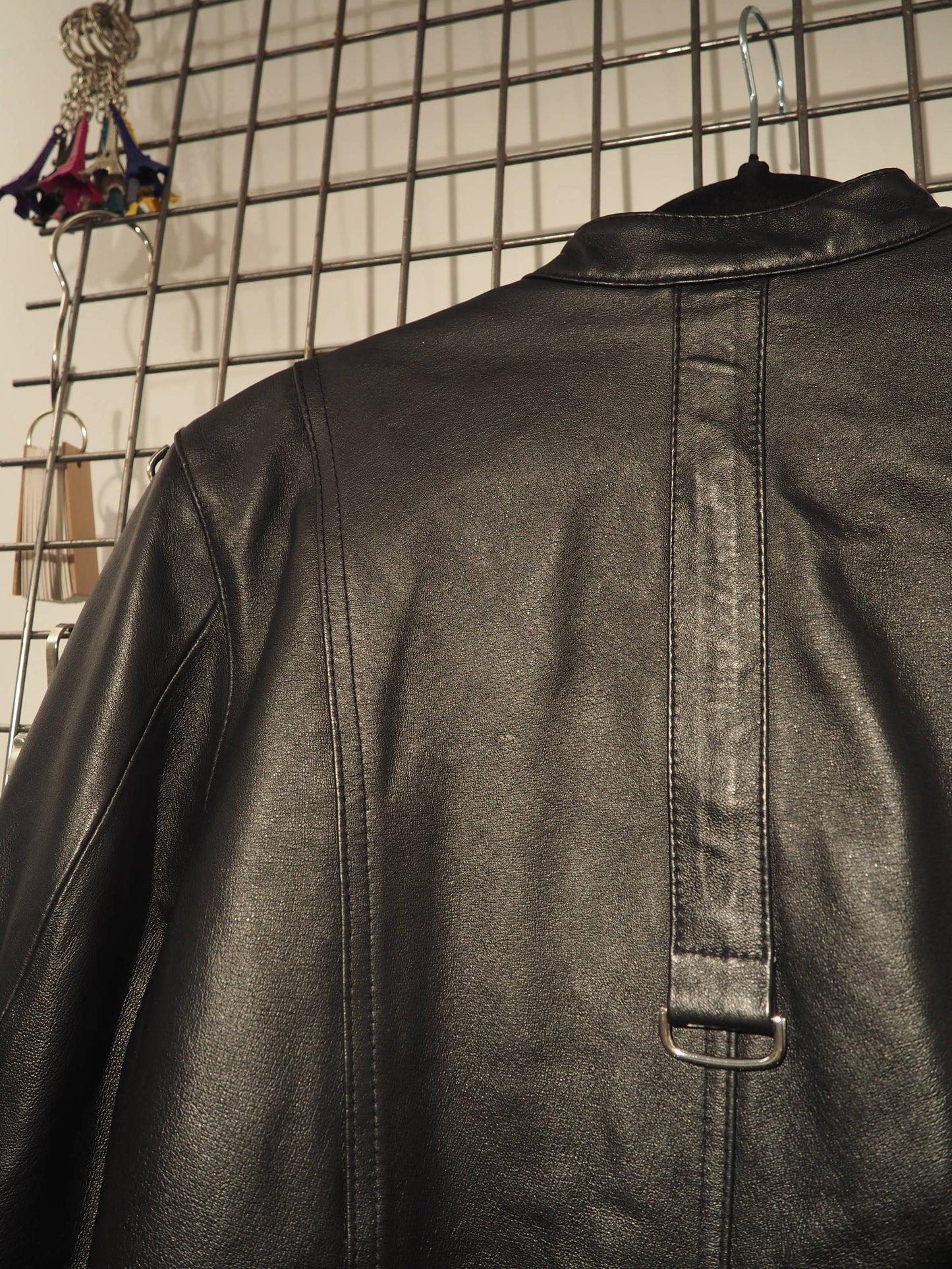 Veste en cuir zippée