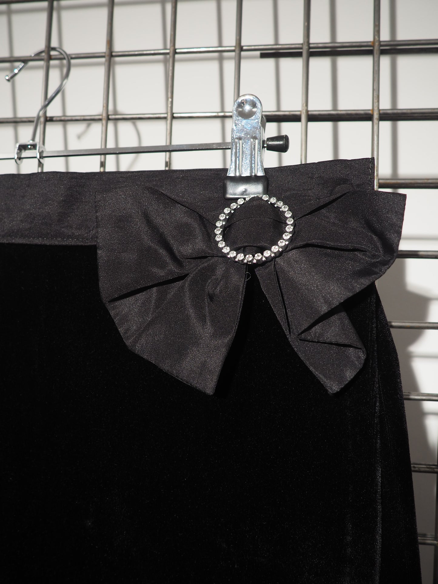 Jupe portefeuille en velours 1980