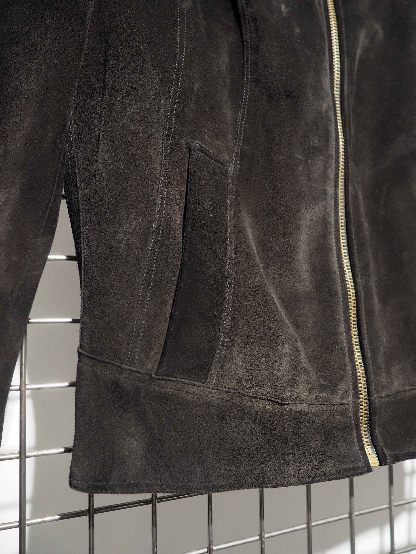 VERSACE - Blouson en daim versus Versace