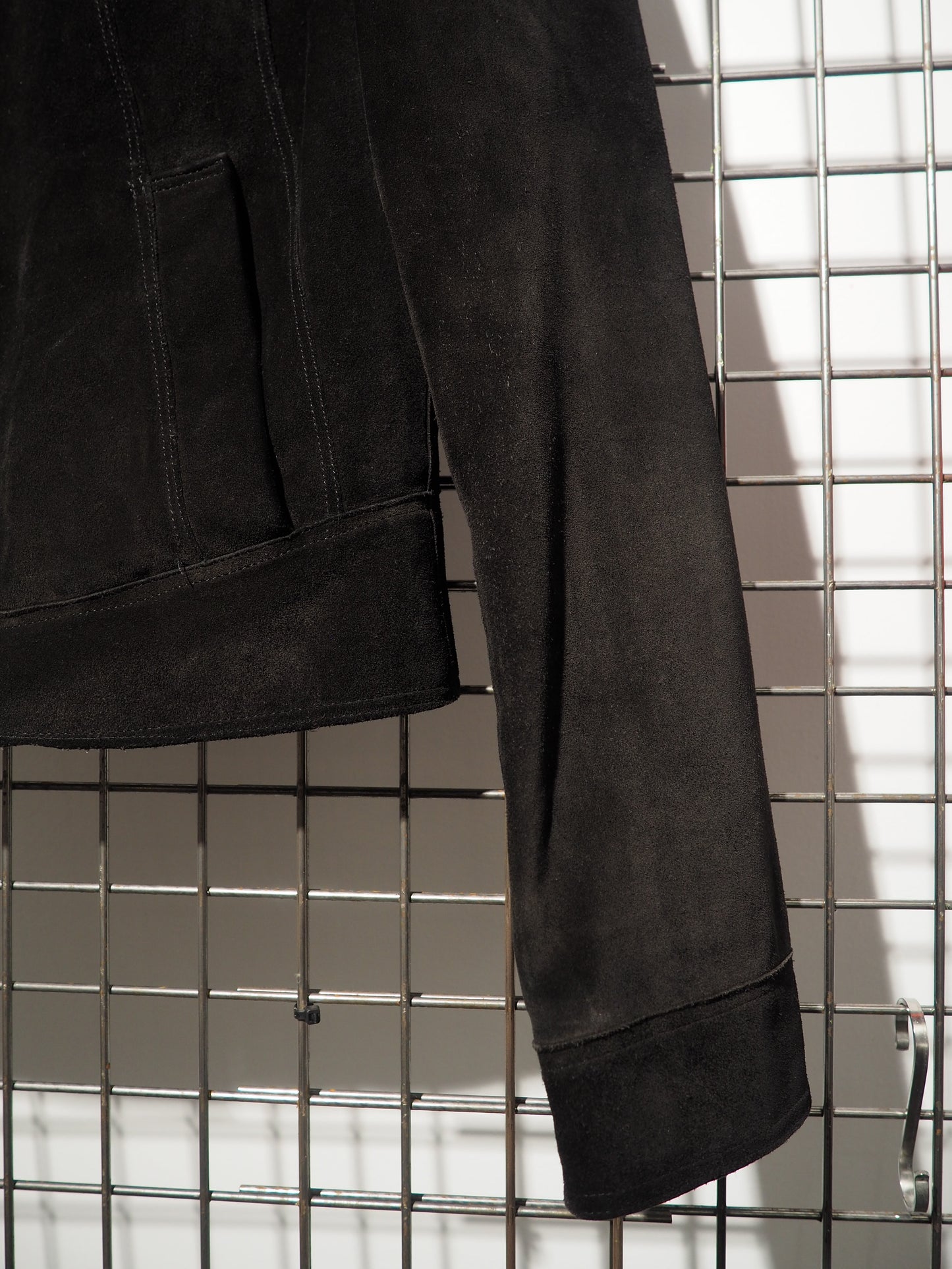 VERSACE - Blouson en daim versus Versace