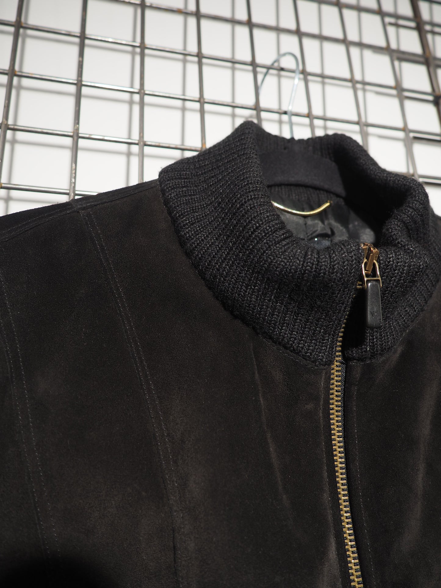 VERSACE - Blouson en daim versus Versace