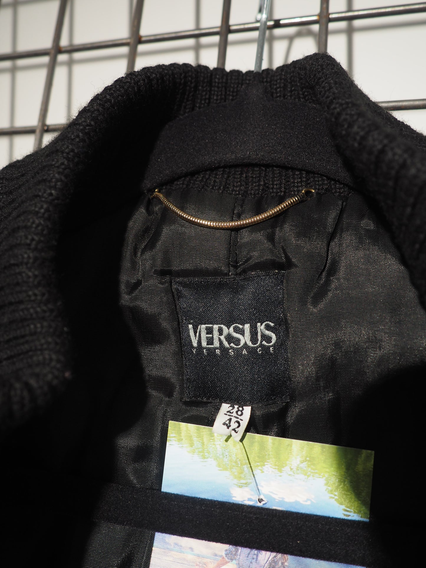 VERSACE - Blouson en daim versus Versace