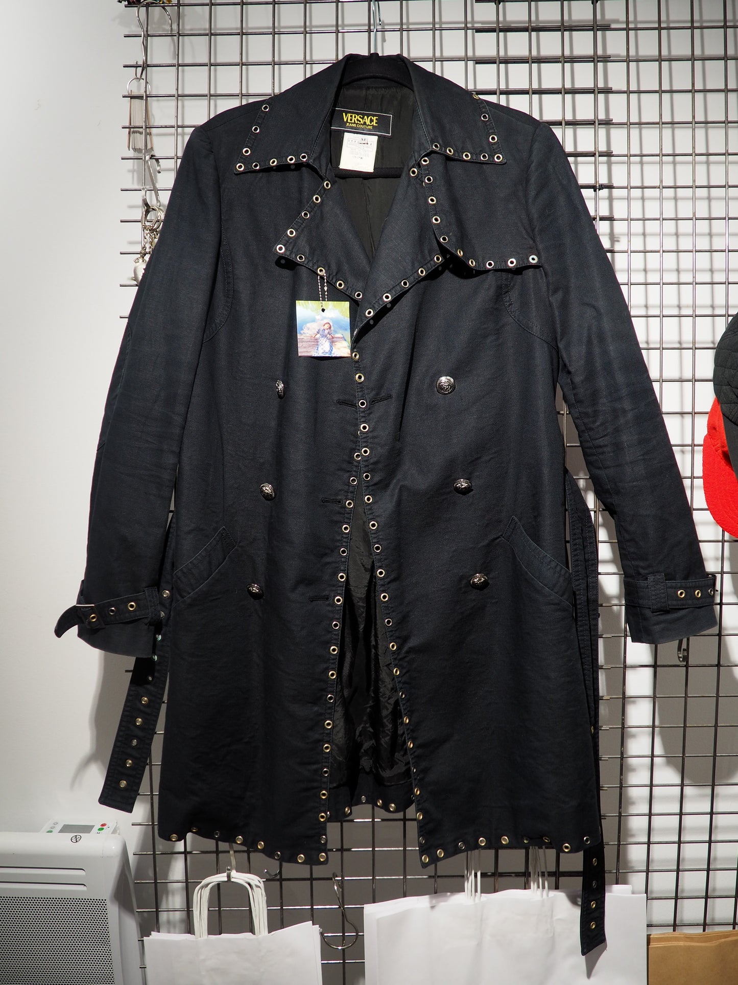 VERSACE - Trench avec ceinture boutons Médusa