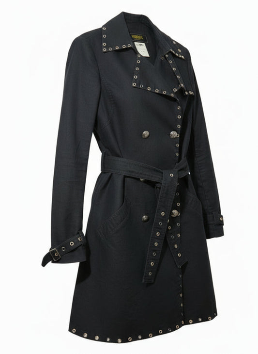 VERSACE - Trench avec ceinture boutons Médusa