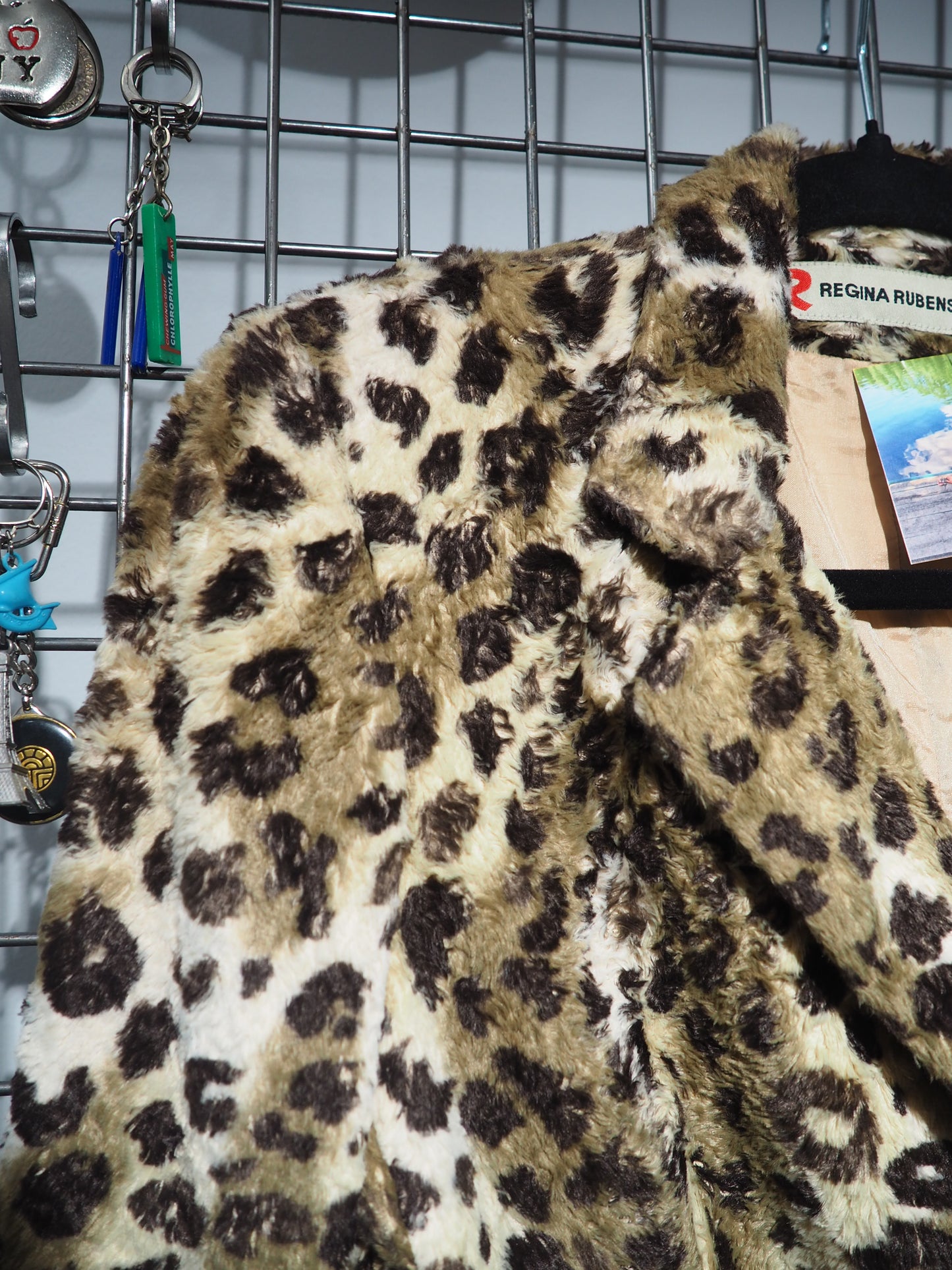 Veste fausse fourrure léopard 1990