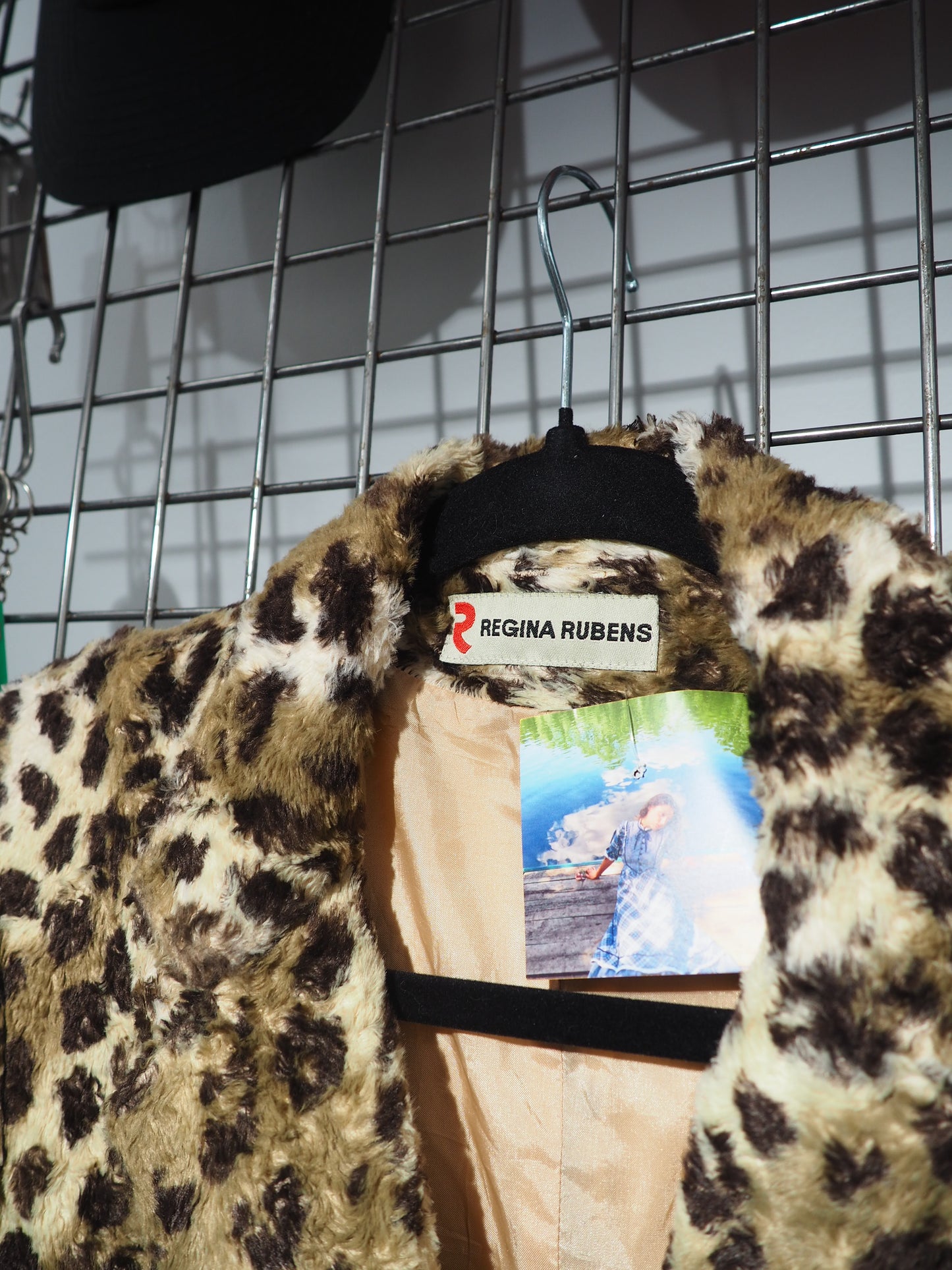 Veste fausse fourrure léopard 1990