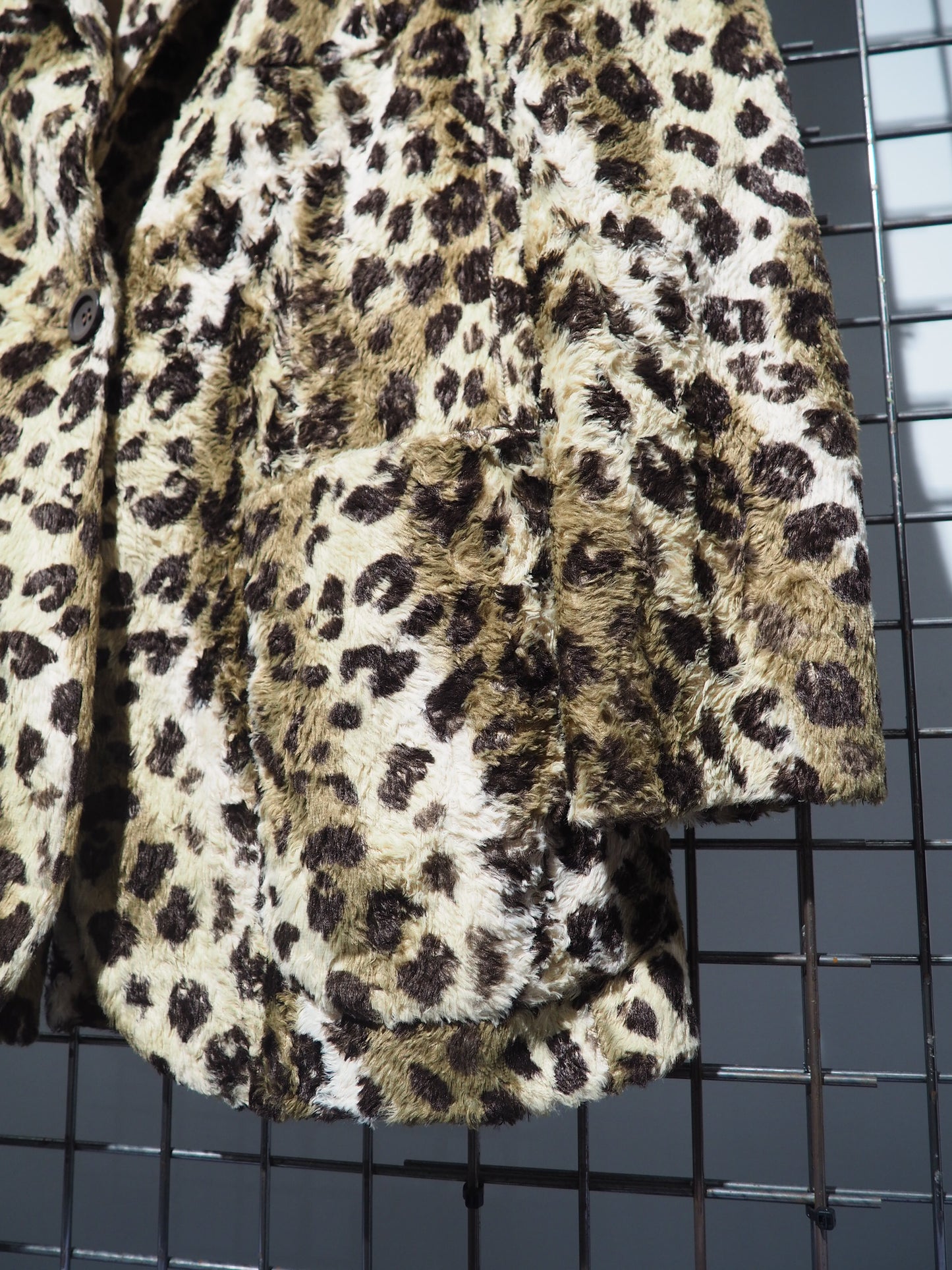 Veste fausse fourrure léopard 1990