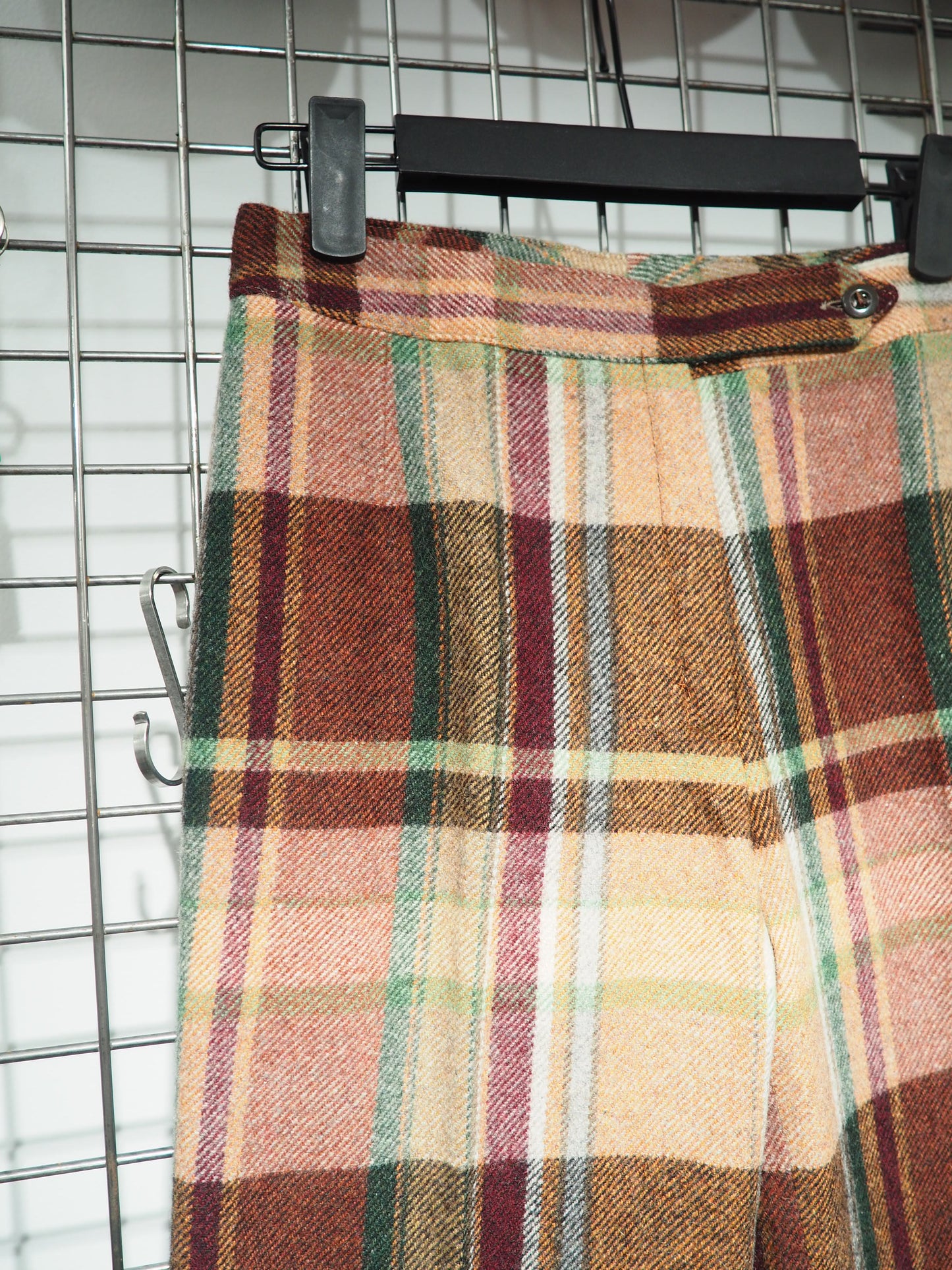 Pantalon tartan flare 1970