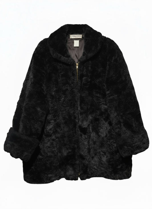 SONIA RYKIEL - Veste en fausse fourrure 1980